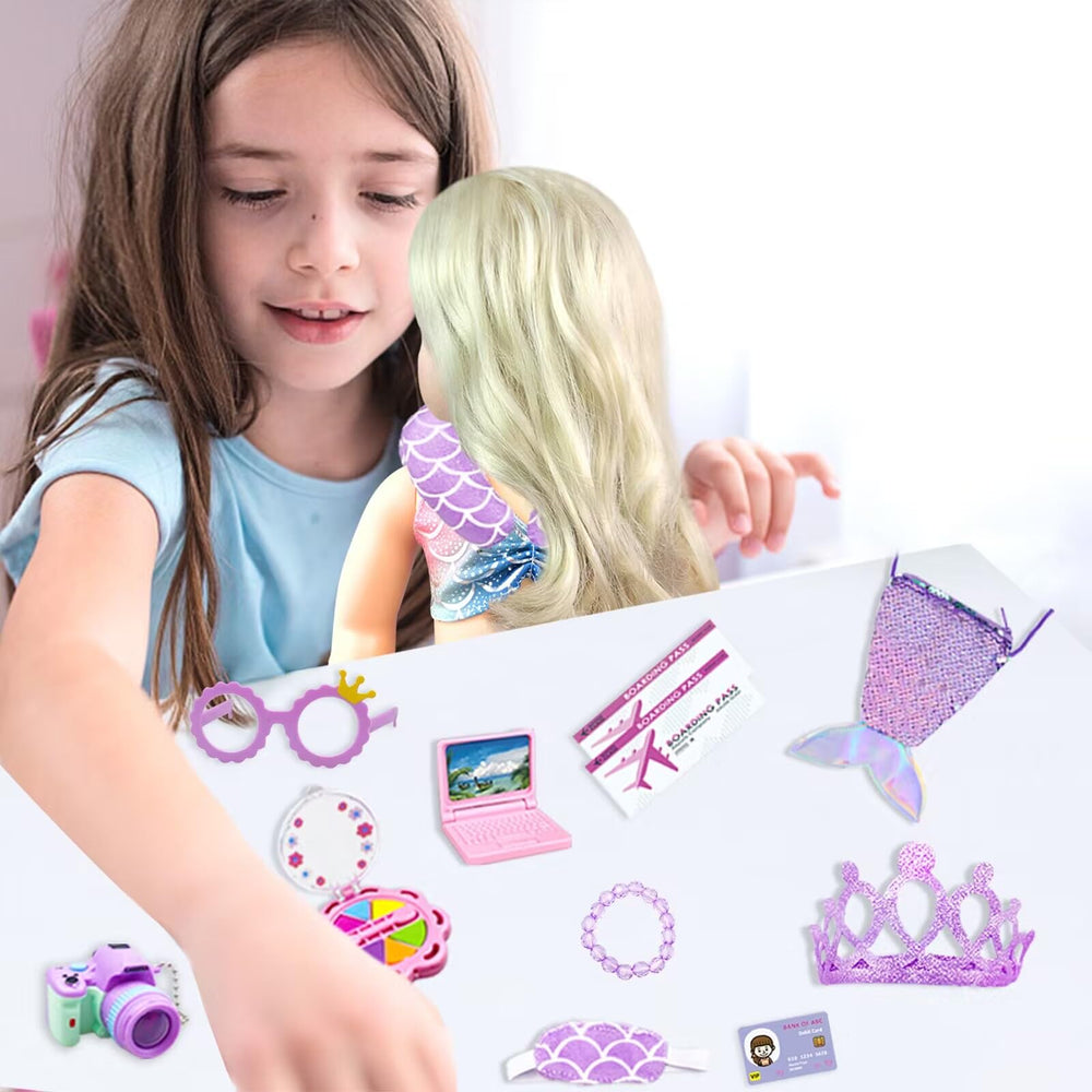 VLUSSO doll glasses set offers cute, versatile fashion options