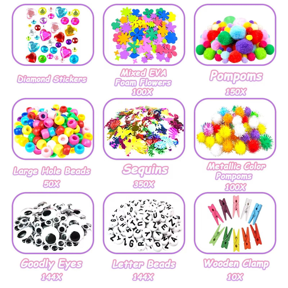 VLUSSO pipe cleaners assortment for colorful, easy-to-shape crafts
