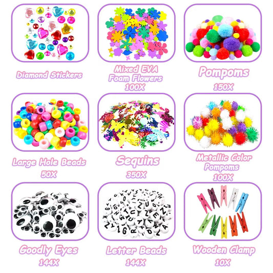 VLUSSO pipe cleaners assortment for colorful, easy-to-shape crafts