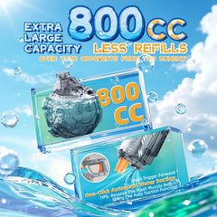 Vmiya 800cc large-capacity tank reduces refills during play