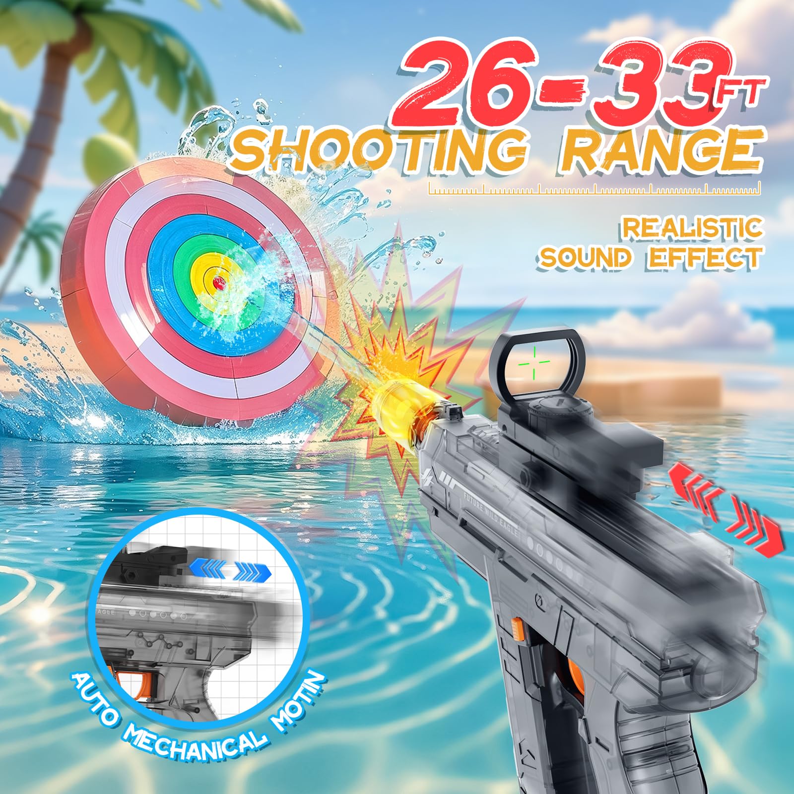 Vmiya cool design with lights and sounds for outdoor battles