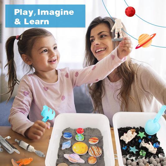 VMNlooking Space Bin Astronaut invites hands-on discovery and storytelling adventures.