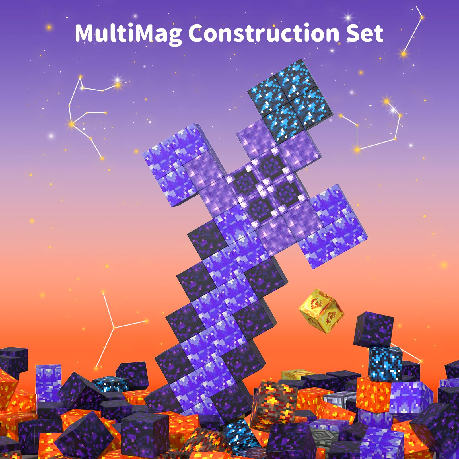 VNLINA ABS cubes with strong magnets ensure durable, stable builds.