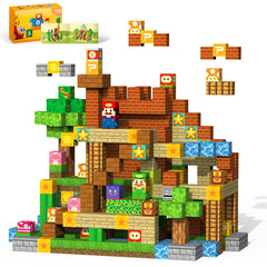 VNLINA Magnetic Blocks Castle Design Ideas: inspires varied builds and cooperative play