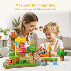 VNLINA Magnetic Blocks Fine Motor Skills: supports dexterity through precise placement