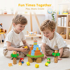 VNLINA Magnetic Blocks STEM Learning: encourages logical thinking and problem solving