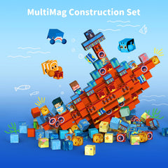 VNLINA undersea adventure scene encourages imaginative storytelling and coastal biology-inspired construction.