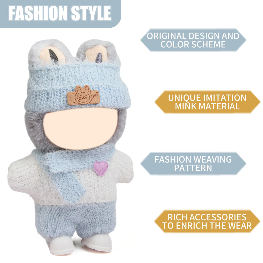 Voccim crochet hat for 17cm dolls—finely crafted accessory to complete stylish outfits