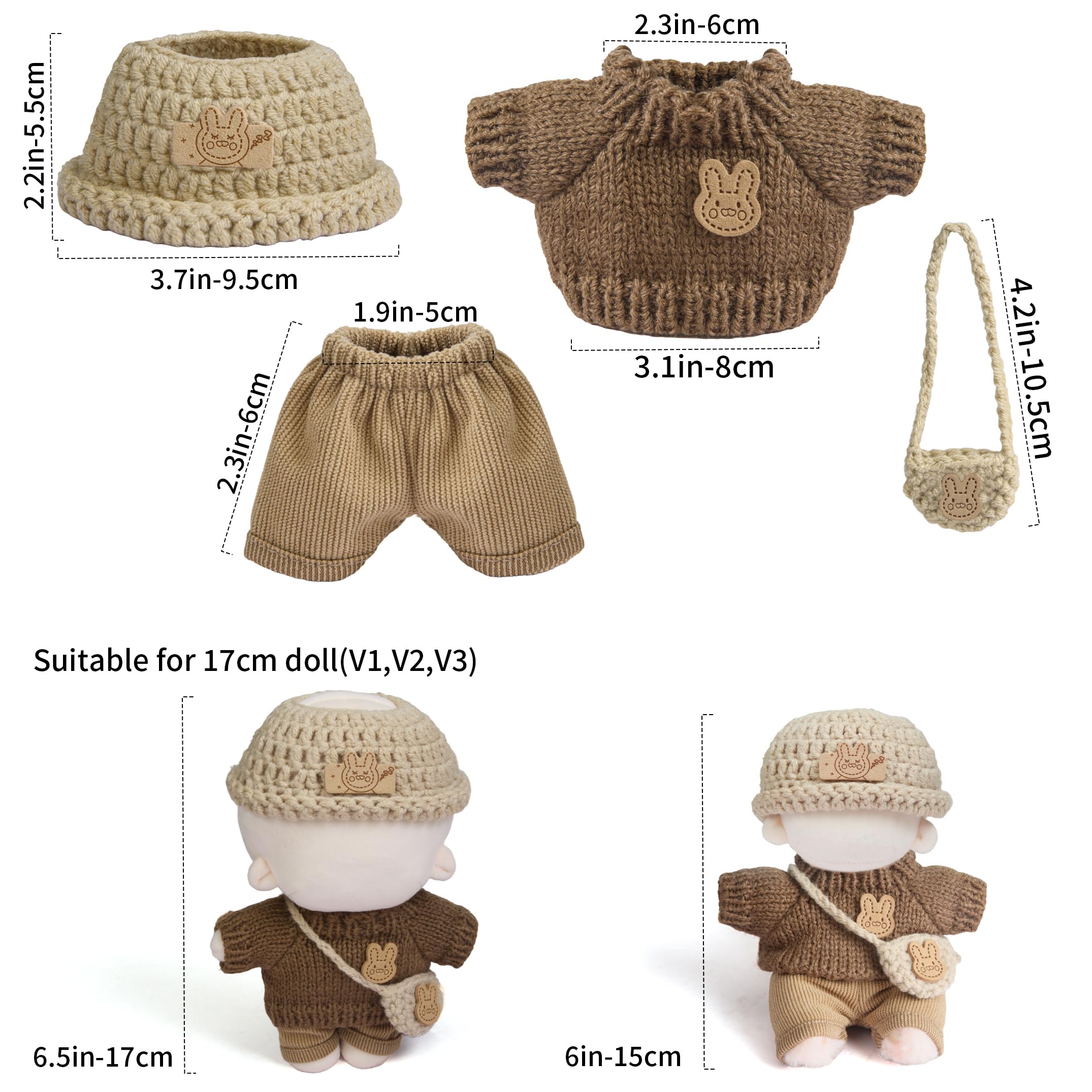 Voccim packaging display—unboxing the 11-piece collection for 17cm dolls
