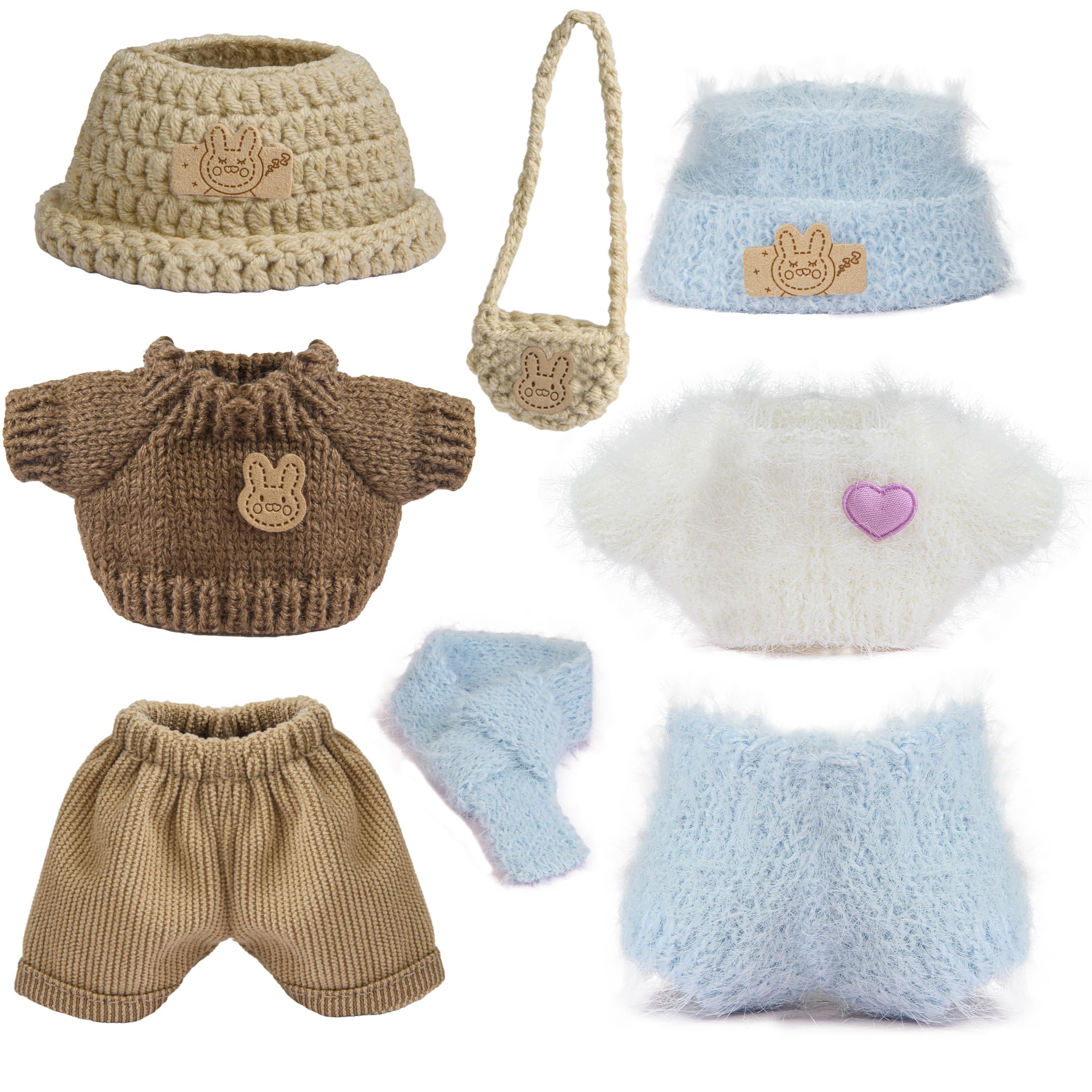 Voccim 17cm doll clothes set sweaters—cozy knitwear for mix-and-match playtime