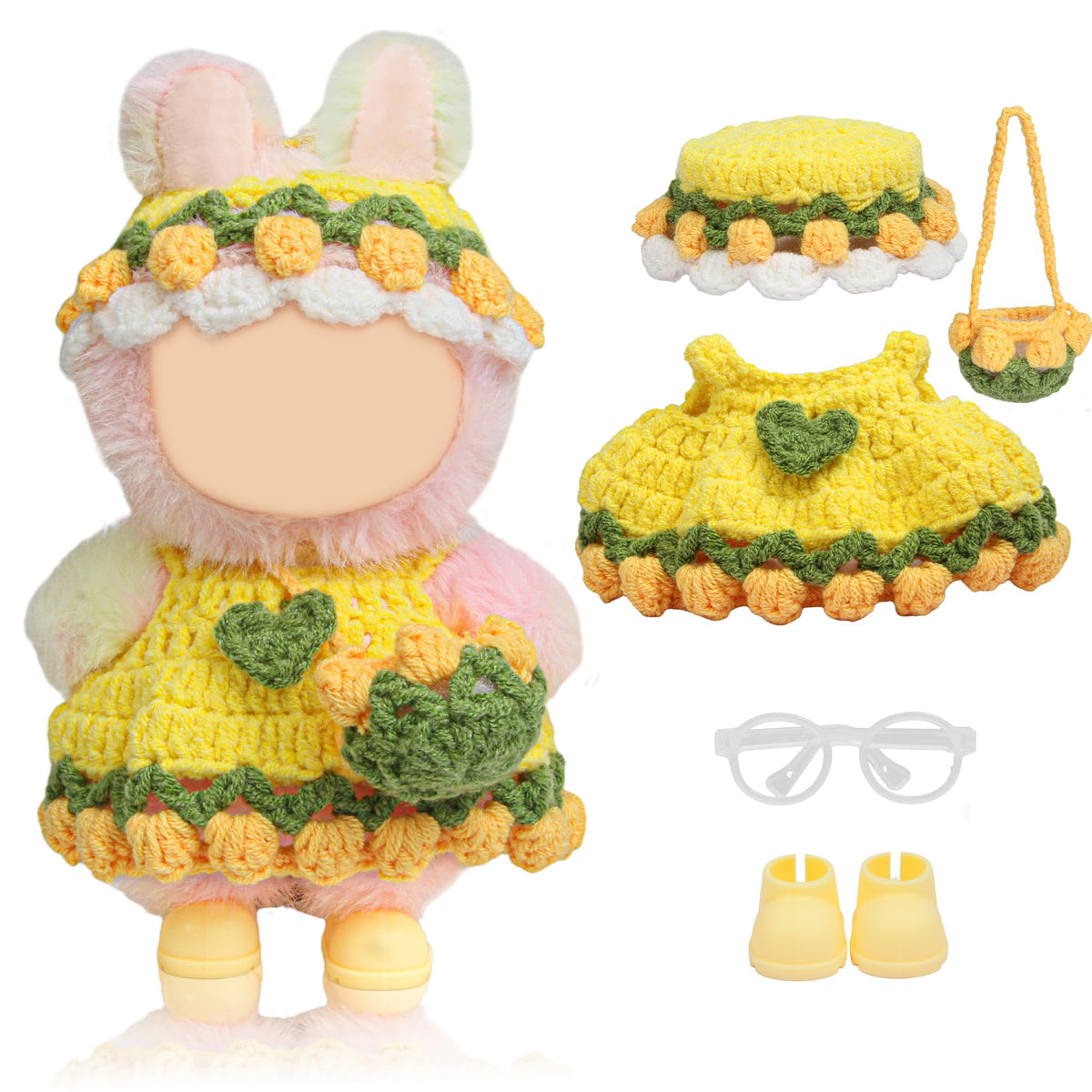 Voccim 17cm doll tulip dress set for imaginative play and display.