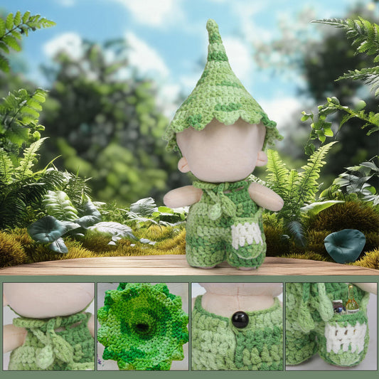 Voccim 17cm doll hat in green complements outfits for adorable pretend play.