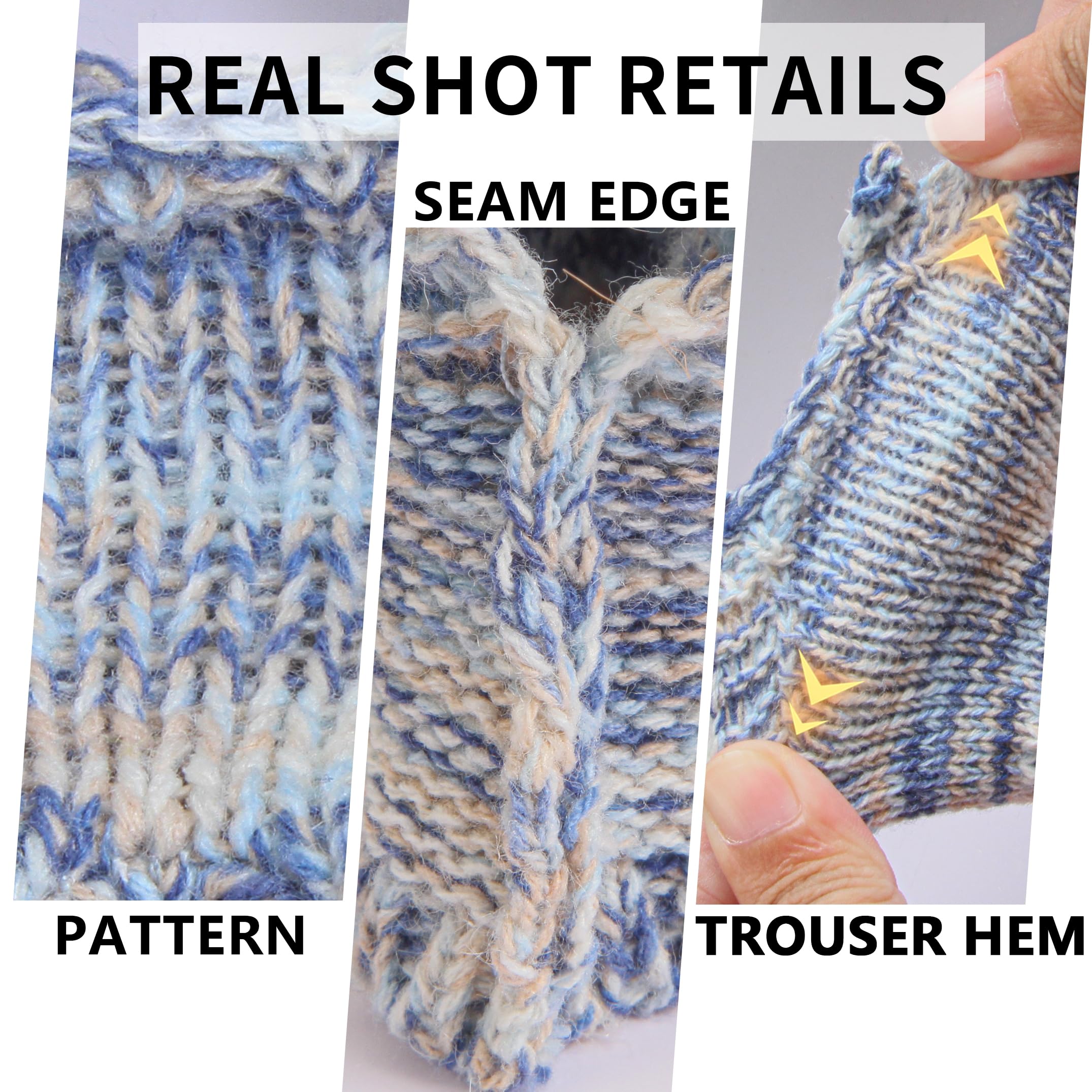 Voccim knit hats pair for versatile styling on 17cm dolls.