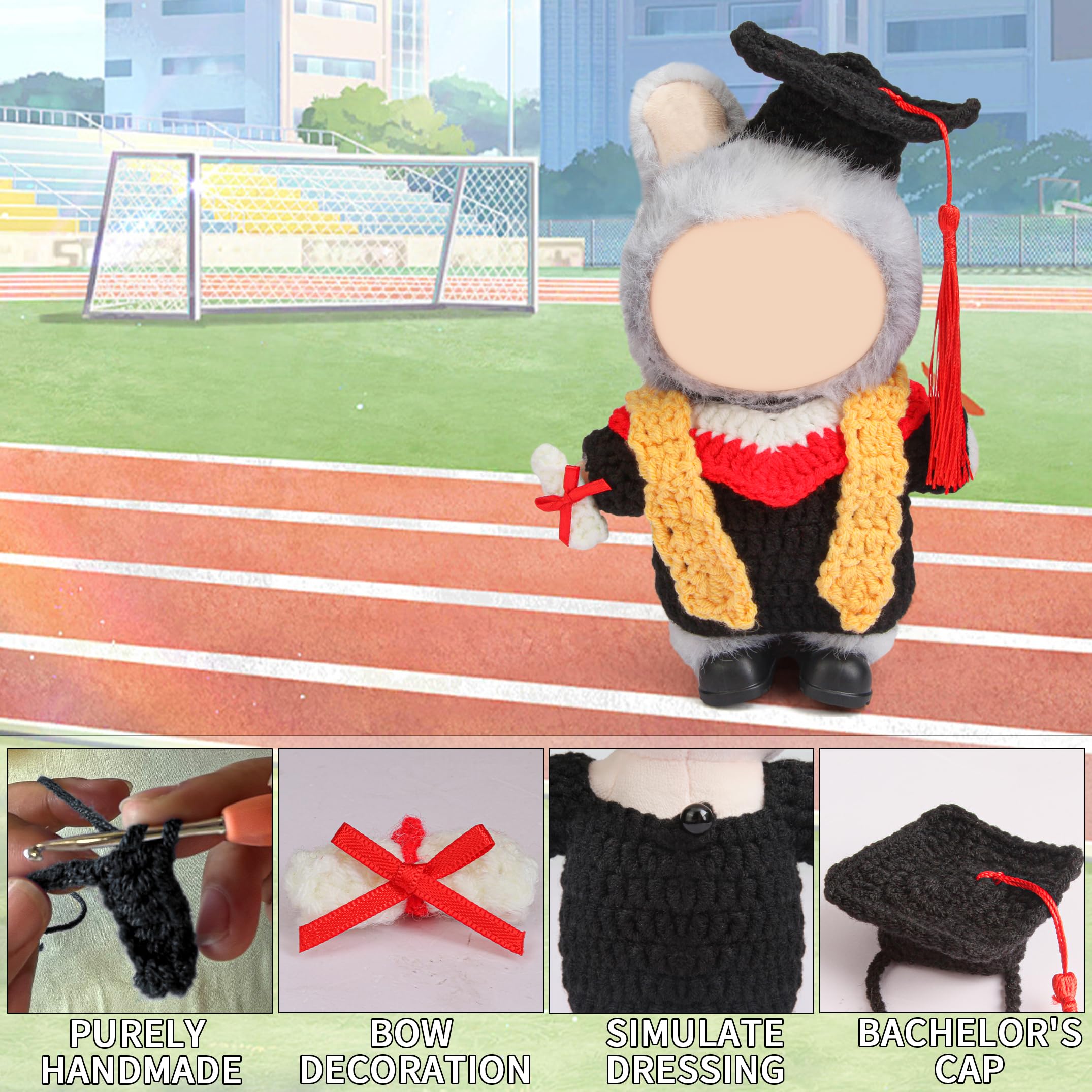 Voccim academic cap with tassel for realistic mini ceremony visuals.