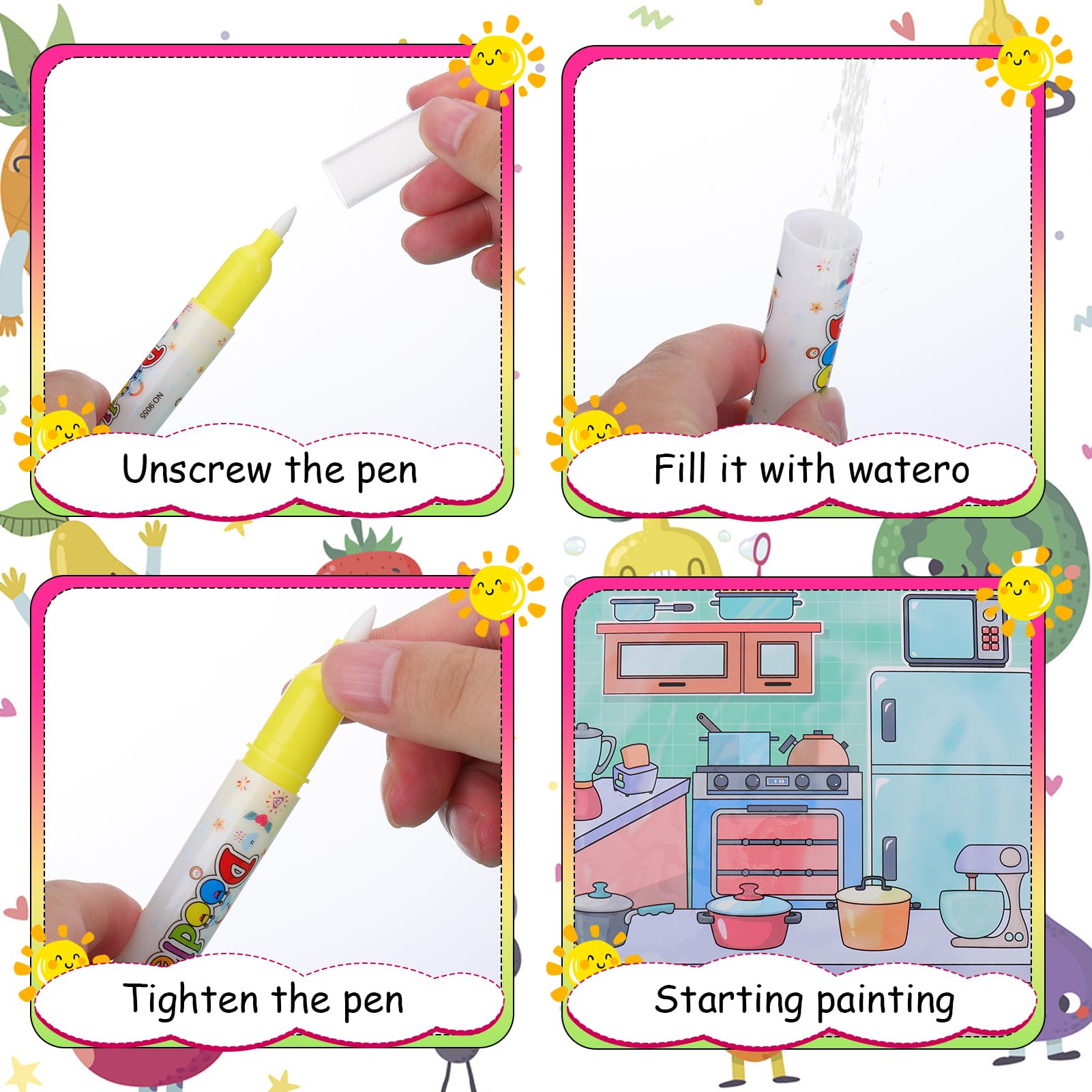Vodolo water brush set offers smooth, age-appropriate strokes for little artists.