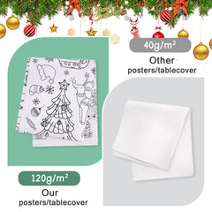 VOGUSON jumbo coloring tablecloth decor provides a memorable seasonal activity.