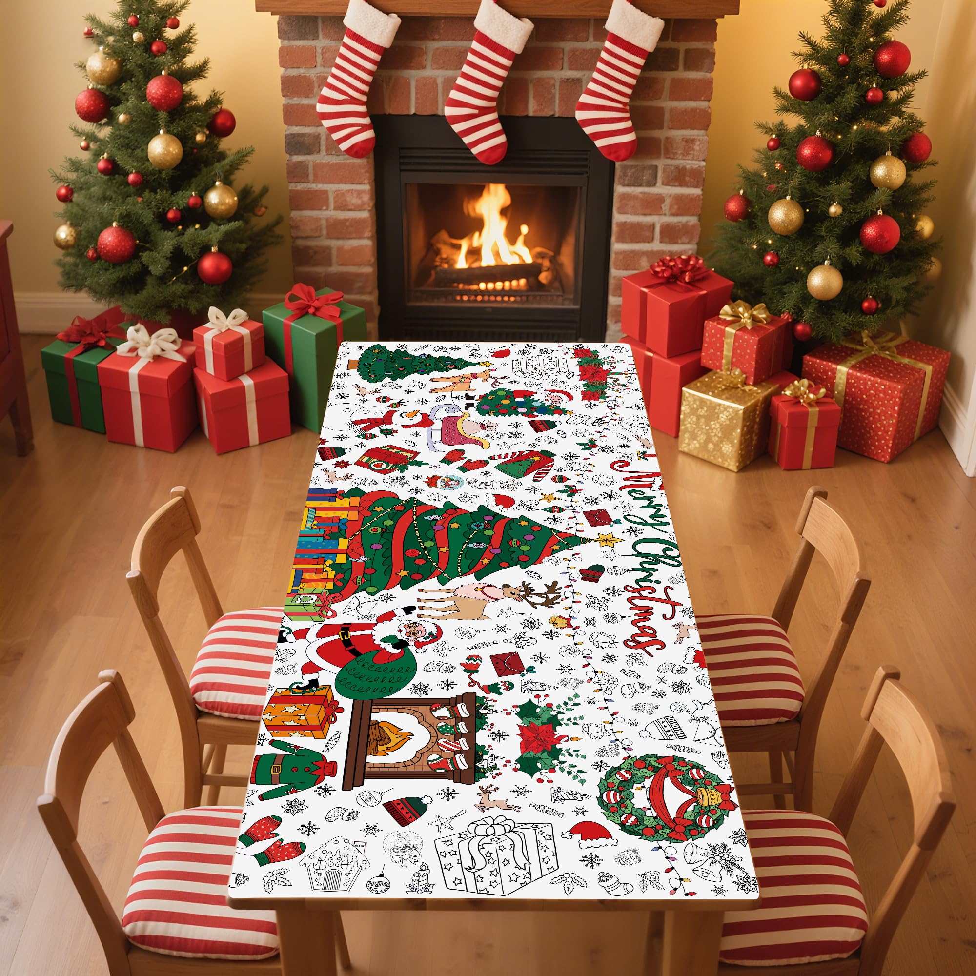 VOGUSON kids Christmas crafts banner offers hours of creative play.