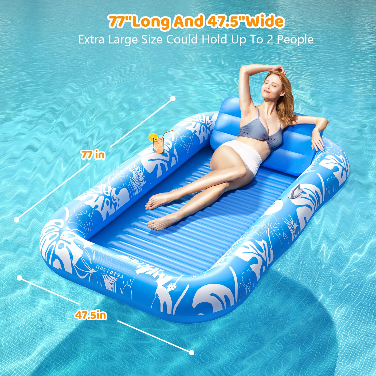Voice-tank heavy-duty PVC construction for durability and UV resistance.