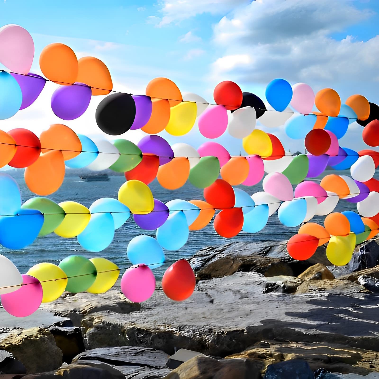 Voircoloria balloons ideal for baby showers and celebrations.