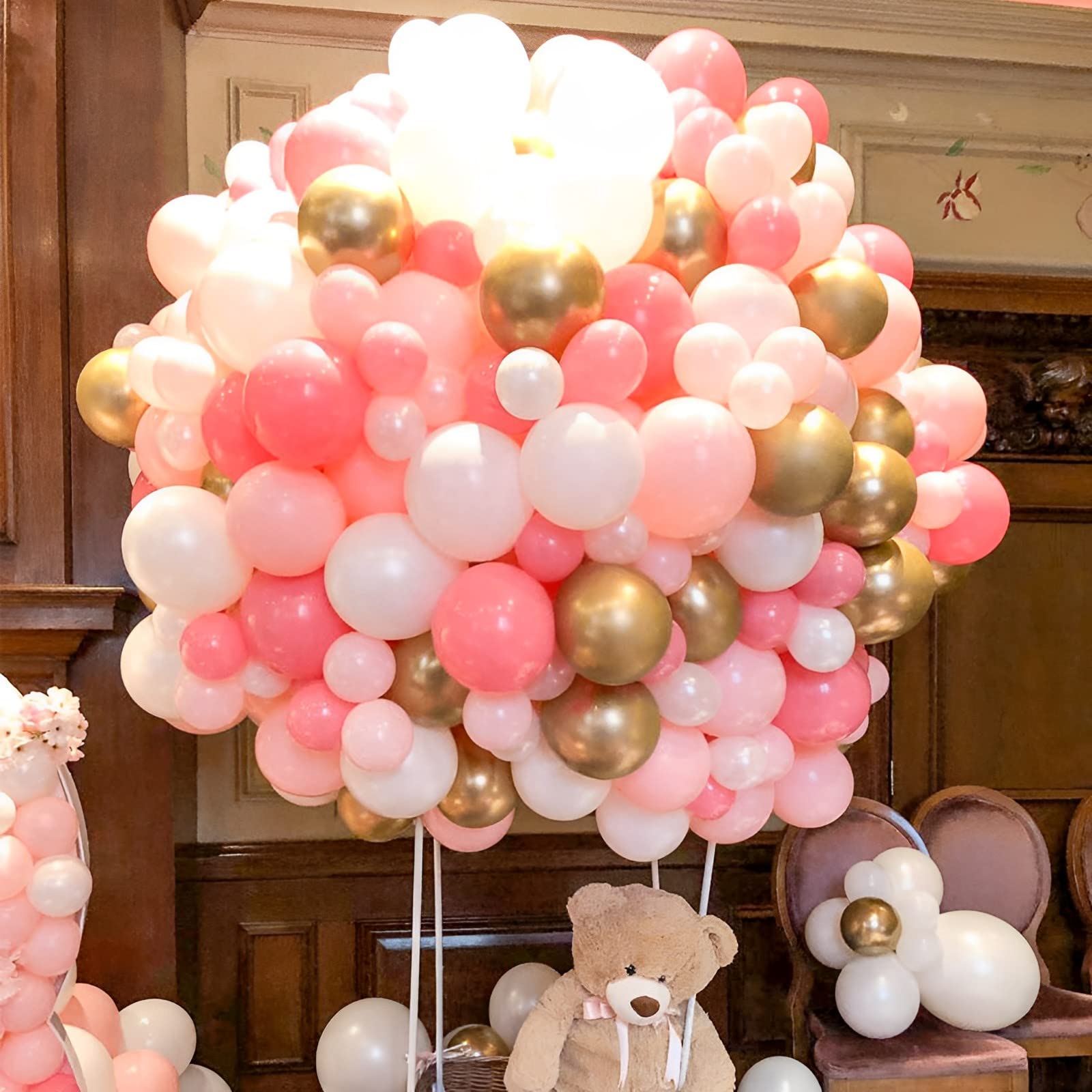 Voircoloria baby shower balloons bring soft charm to celebration