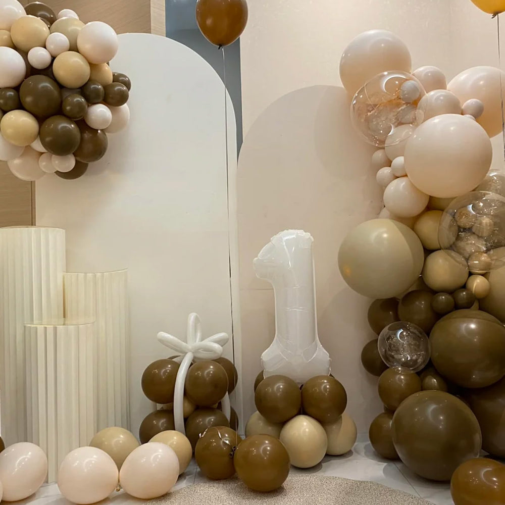 Voircoloria balloon garland kit with ribbons for quick setups