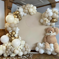Voircoloria matte Ivory balloons suit birthdays, weddings, and showers.