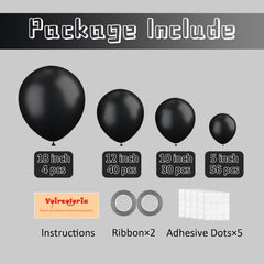 Voircoloria black balloons 10 inch create bold centerpieces with easy inflation