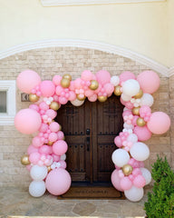 Voircoloria gender reveal pink balloons add gentle color to reveal moments
