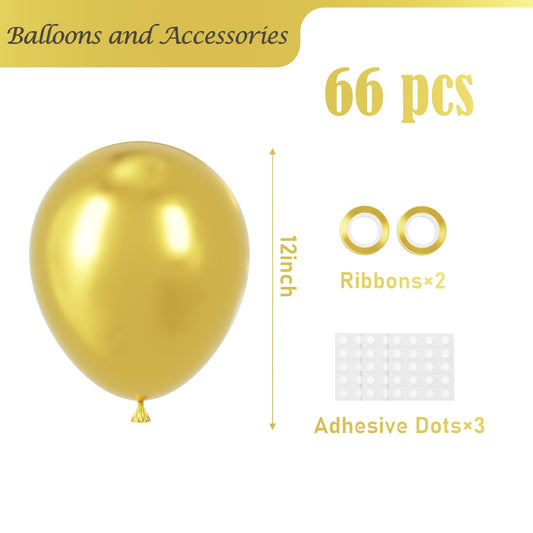 Voircoloria gold balloon arch setup for stunning wedding or graduation decor