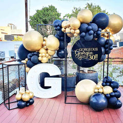 Voircoloria gold balloons ideal for baby shower decoration with warm glow
