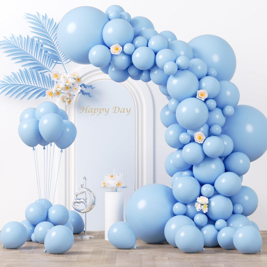 Voircoloria light blue balloons in 18inch size for bold party décor