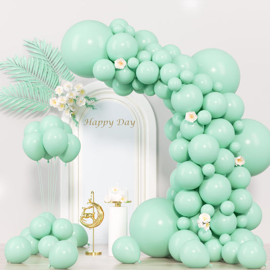 Voircoloria mint green balloons 18-inch arch kit for festive entrances