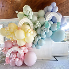 Voircoloria pastel balloons 18inch for statement arches.