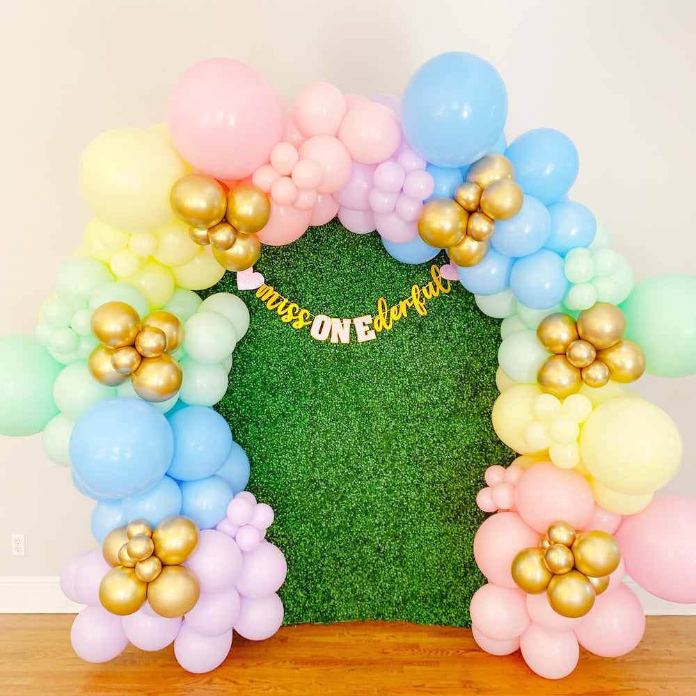 Voircoloria pastel display ideas for weddings and baby showers.
