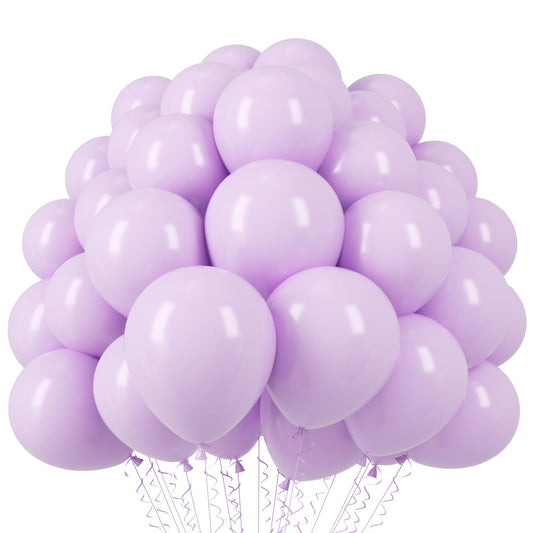 Voircoloria pastel purple balloons 12inch closeup for vibrant party decor