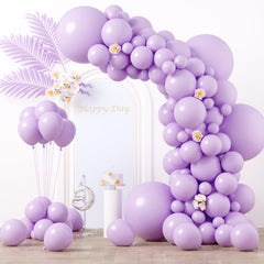 Voircoloria pastel purple balloons in 18-inch size for elegant party decor.