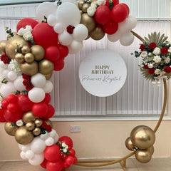 Voircoloria red balloons 12-inch ideal for arches and centerpieces