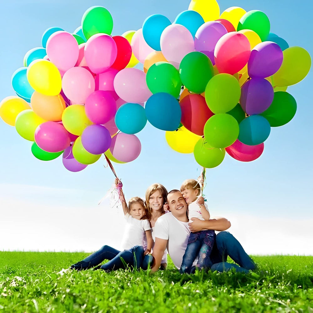 Voircoloria vibrant balloons add color to weddings and receptions.
