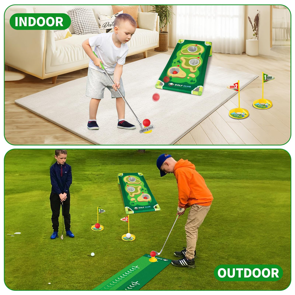 VOKOFAYE Toddler Golf Set includes nine colorful balls for varied drills