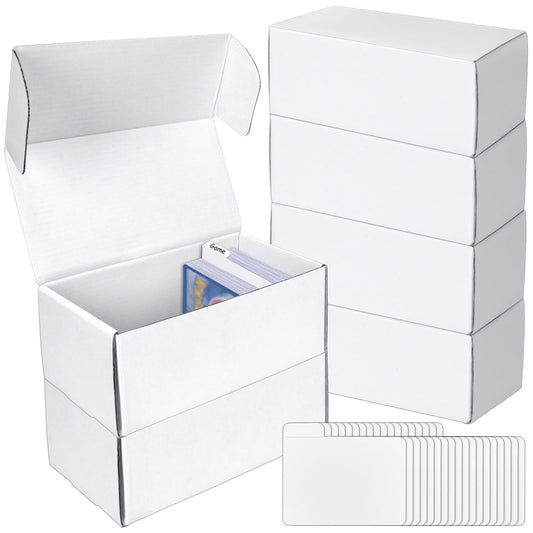 VOKOY 6-pack trading card storage box with dividers keeps cards organized.