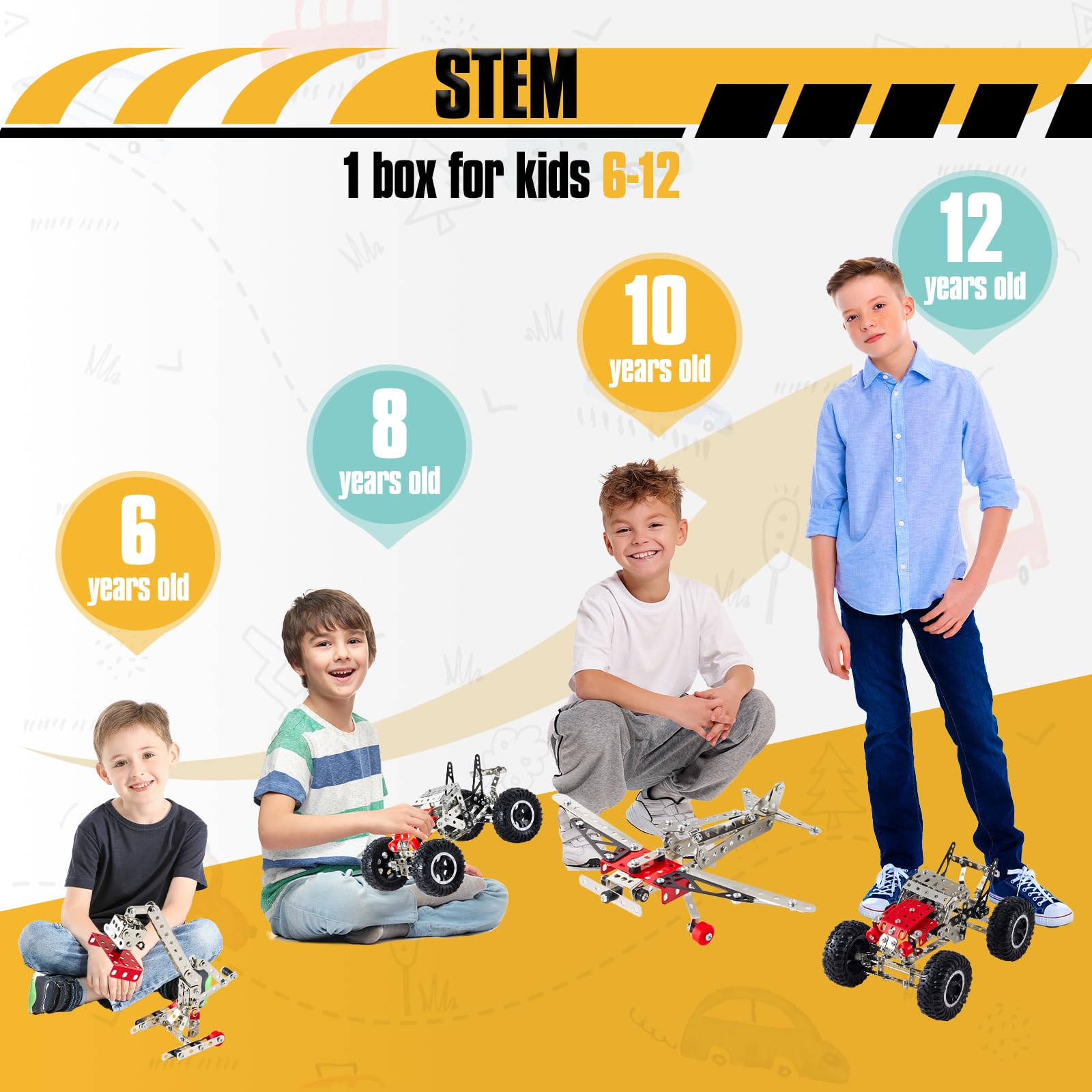 Volico excavator model showcases sturdy metal and plastic pieces for durable play.