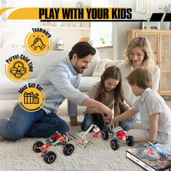 Volico off-road vehicle model encourages collaborative building with friends.