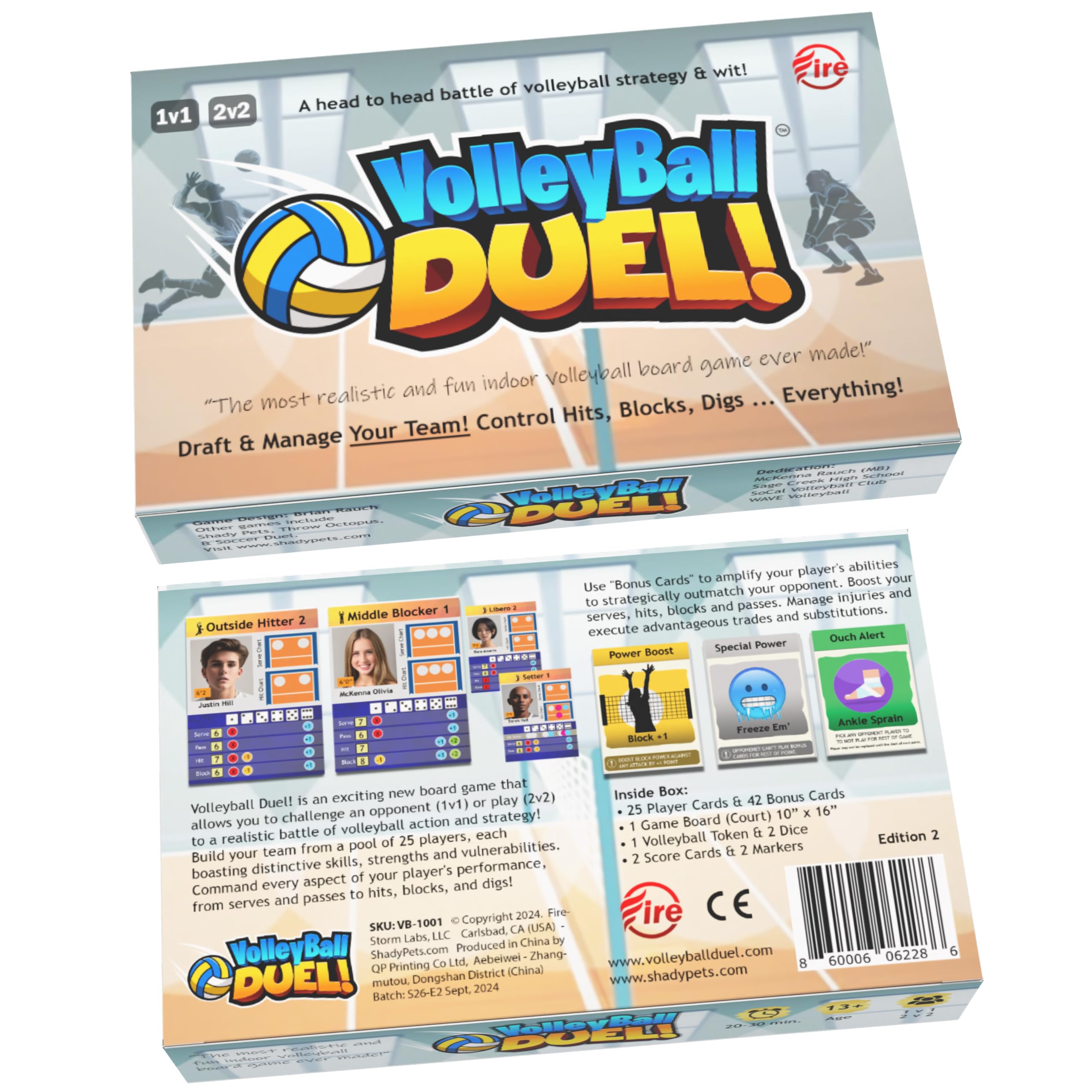 Volleyball Duel! player cards offer diverse strengths for dynamic team drafting.