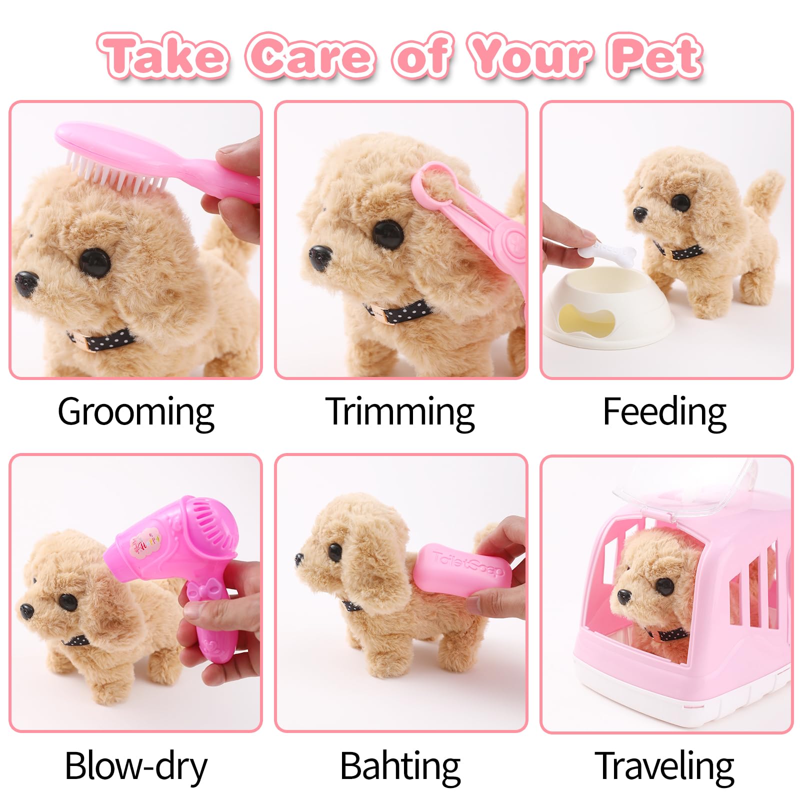 Volmop dog toy accessories basket for easy storage and portability.