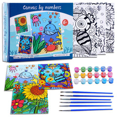 Volmop three-pack sunflower canvas painting boosts color matching and creativity.
