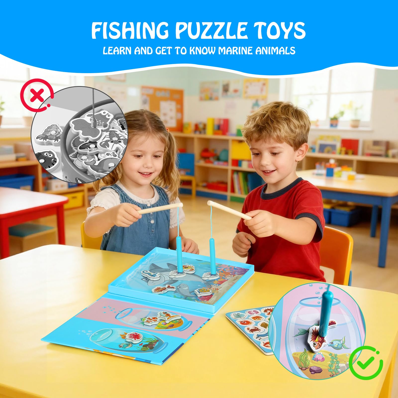 VOLSION fishing game with two rods for shared play