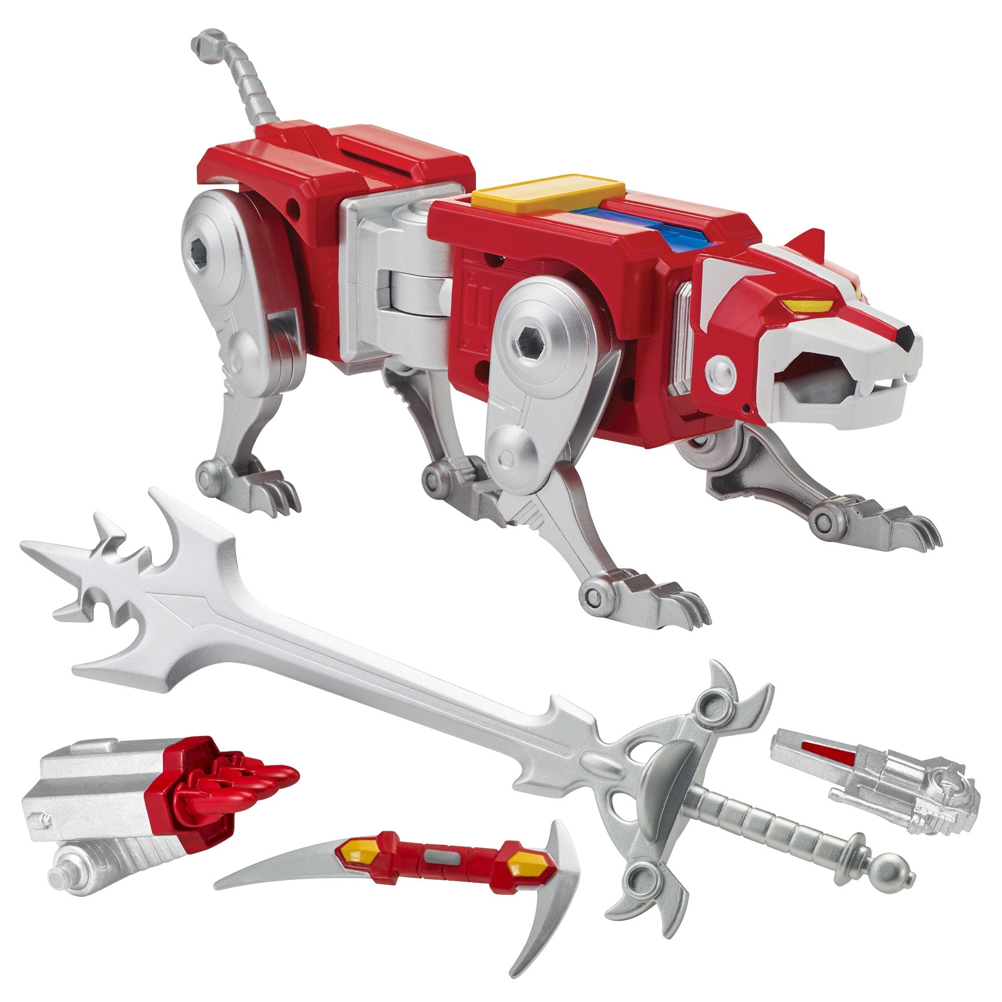 Voltron Classic Red Lion front view for display and collection enthusiasts.