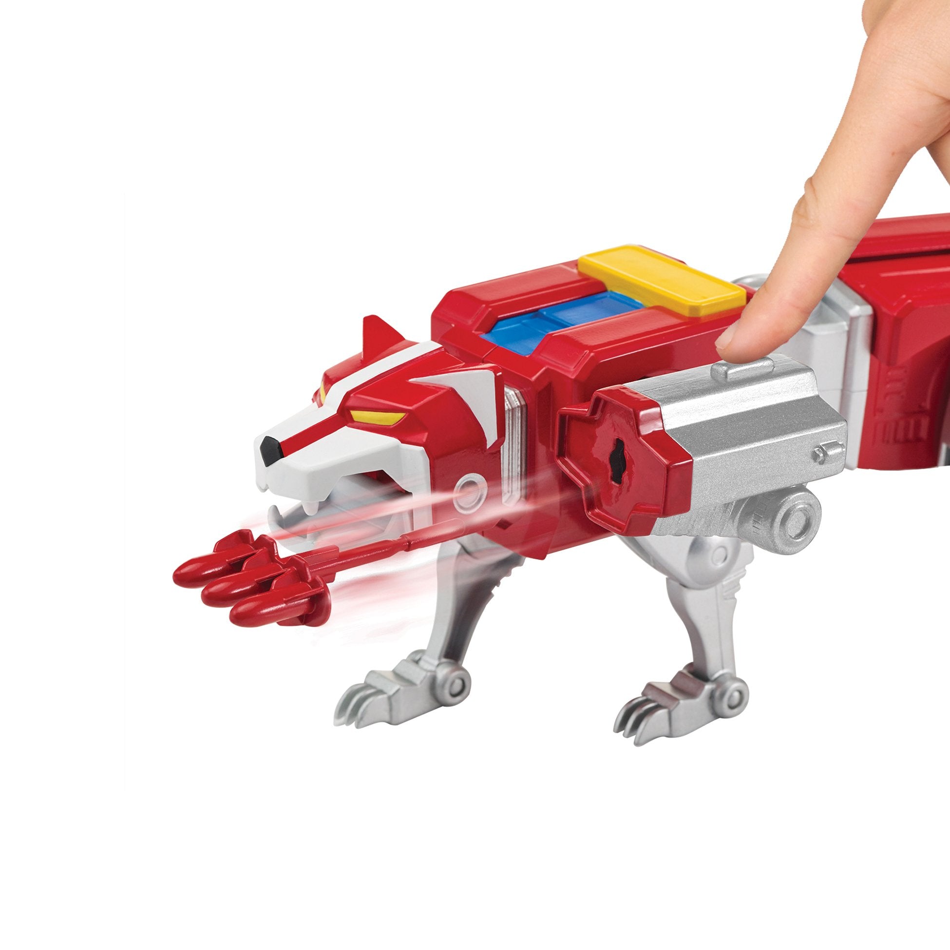 Voltron Classic Red Lion missile launcher action pose.