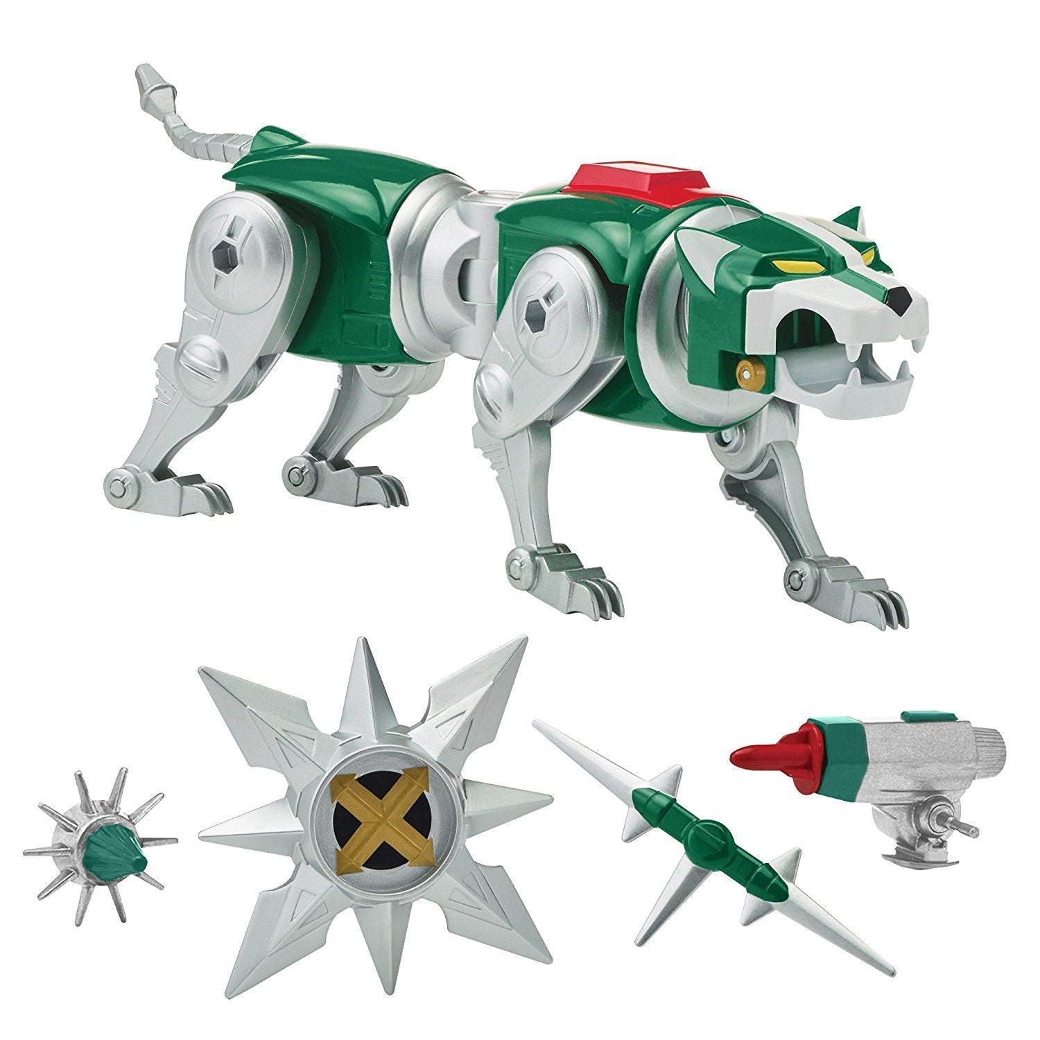 Voltron Green Lion combined formation 16-inch display-ready pose