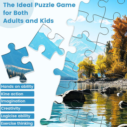 VOLUVOLU adult puzzle close-up showing interlocking pieces for smooth assembly